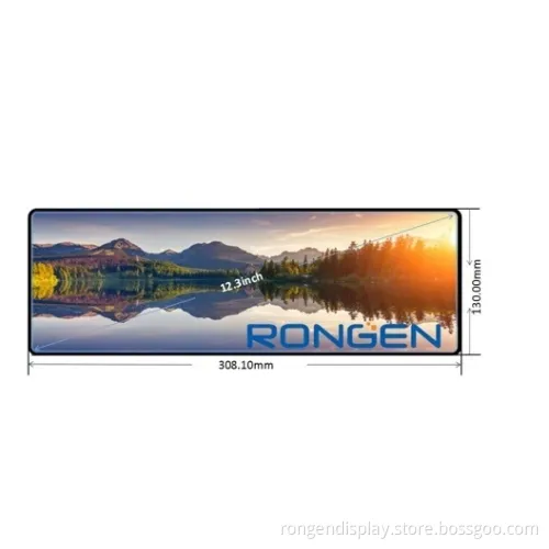 12.3 Inch High Brightness 1920X720 TFT LCD Panel Full View Angle